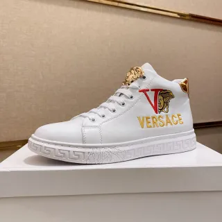 Versace Odissea Medusa Blanco y Oro Sneakers Lifestyle de Alto