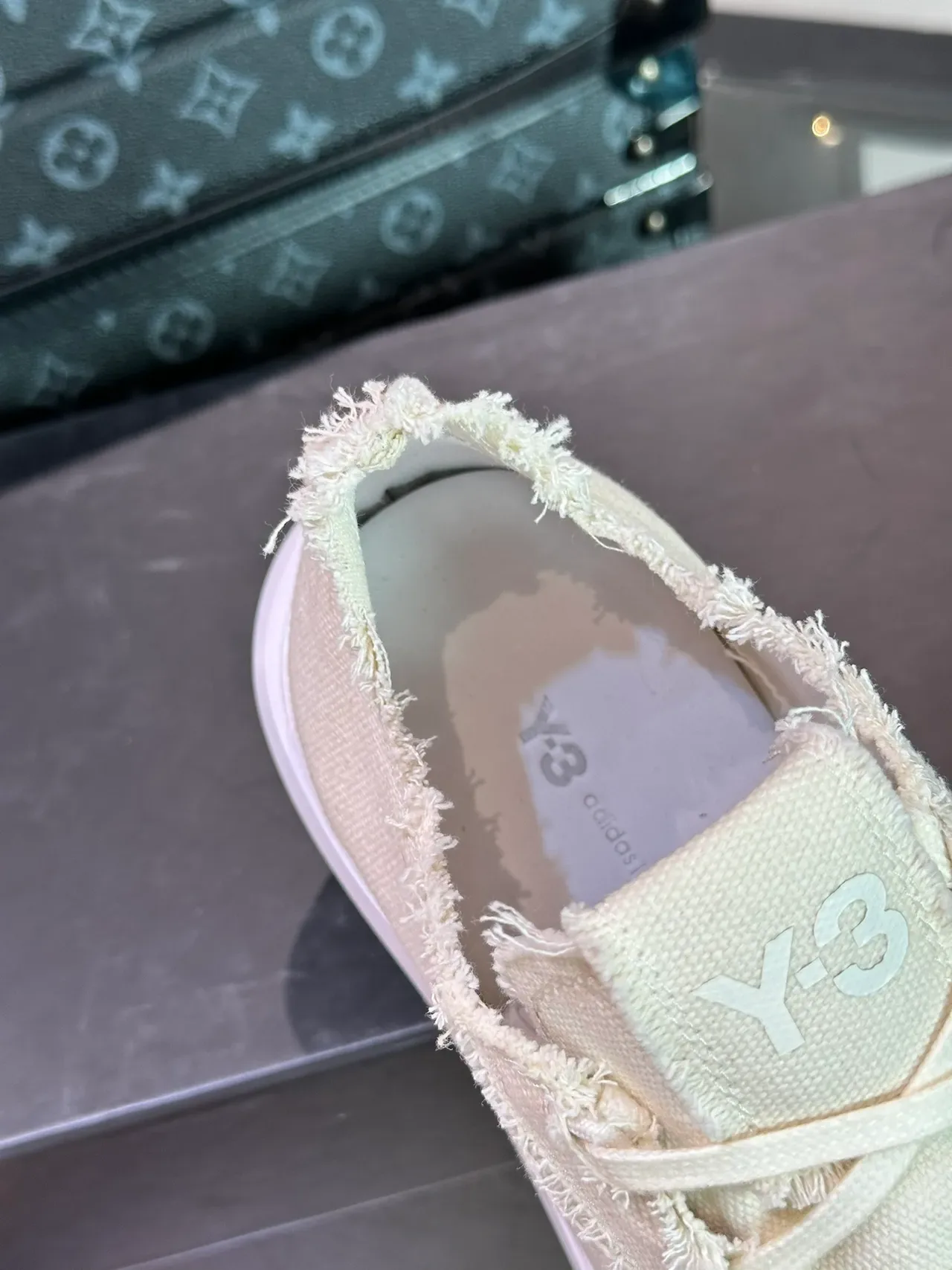 Y-3 Kaiwa Low Off-White Canvas Lifestyle Sneakers 2