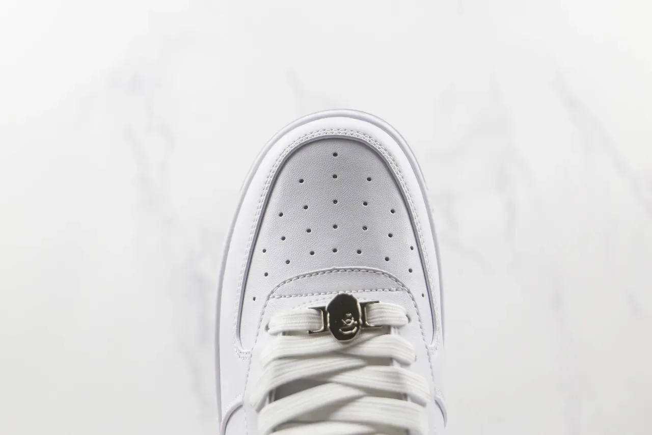 A Bathing Ape BAPE STA Tênis Lifestyle Todo Branco 6