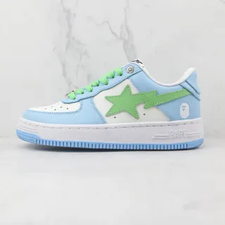 A Bathing Ape BAPE STA Light Blue Green Star Lifestyle Sneakers