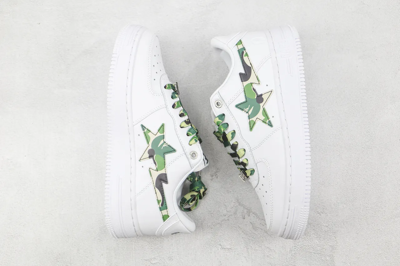 A Bathing Ape BAPE STA White ABC Camo Lifestyle Sneakers 2