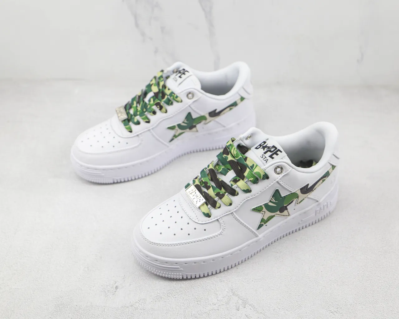 A Bathing Ape BAPE STA White ABC Camo Lifestyle Sneakers 4