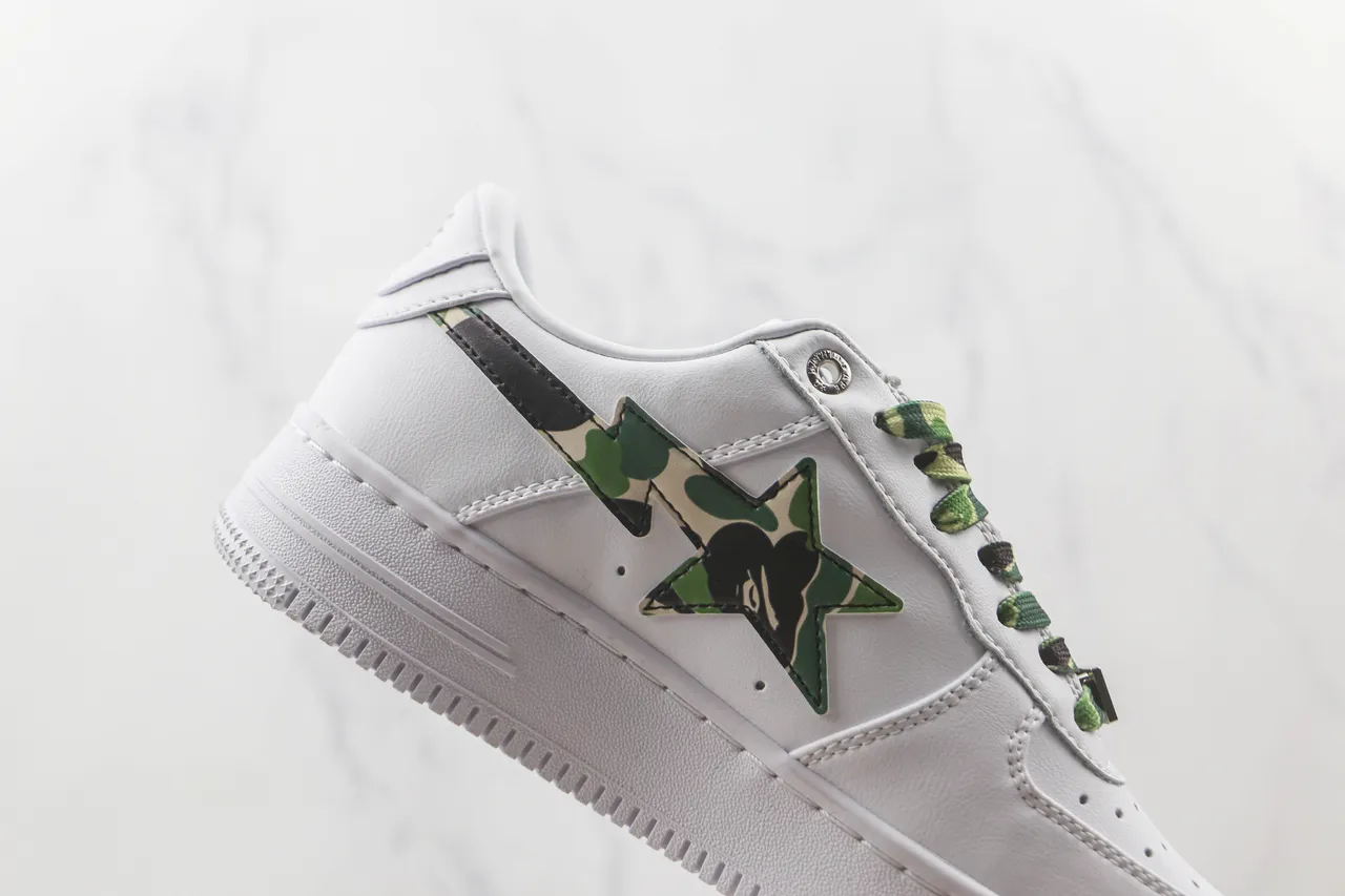 A Bathing Ape BAPE STA White ABC Camo Lifestyle Sneakers 5