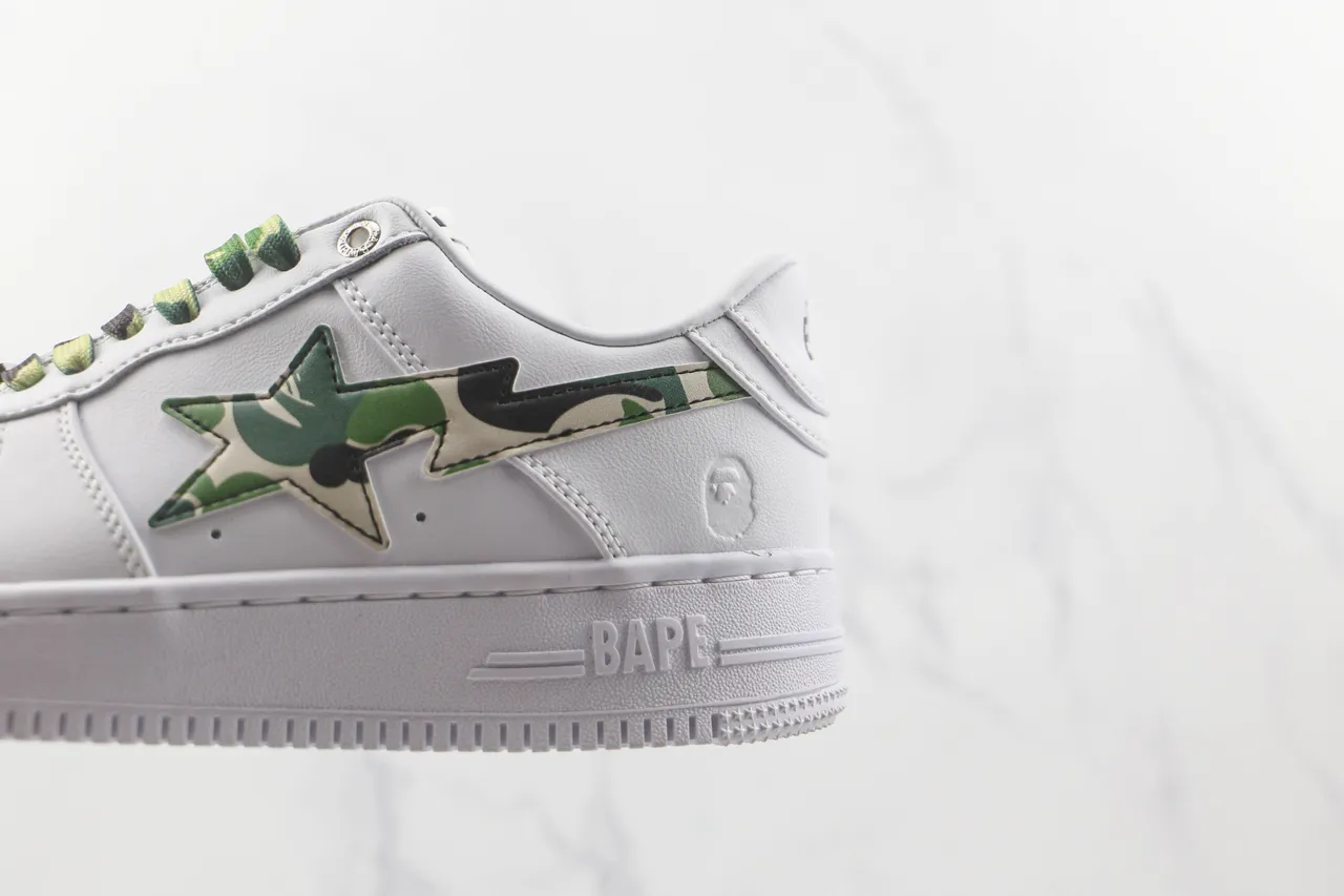 A Bathing Ape BAPE STA White ABC Camo Lifestyle Sneakers 7