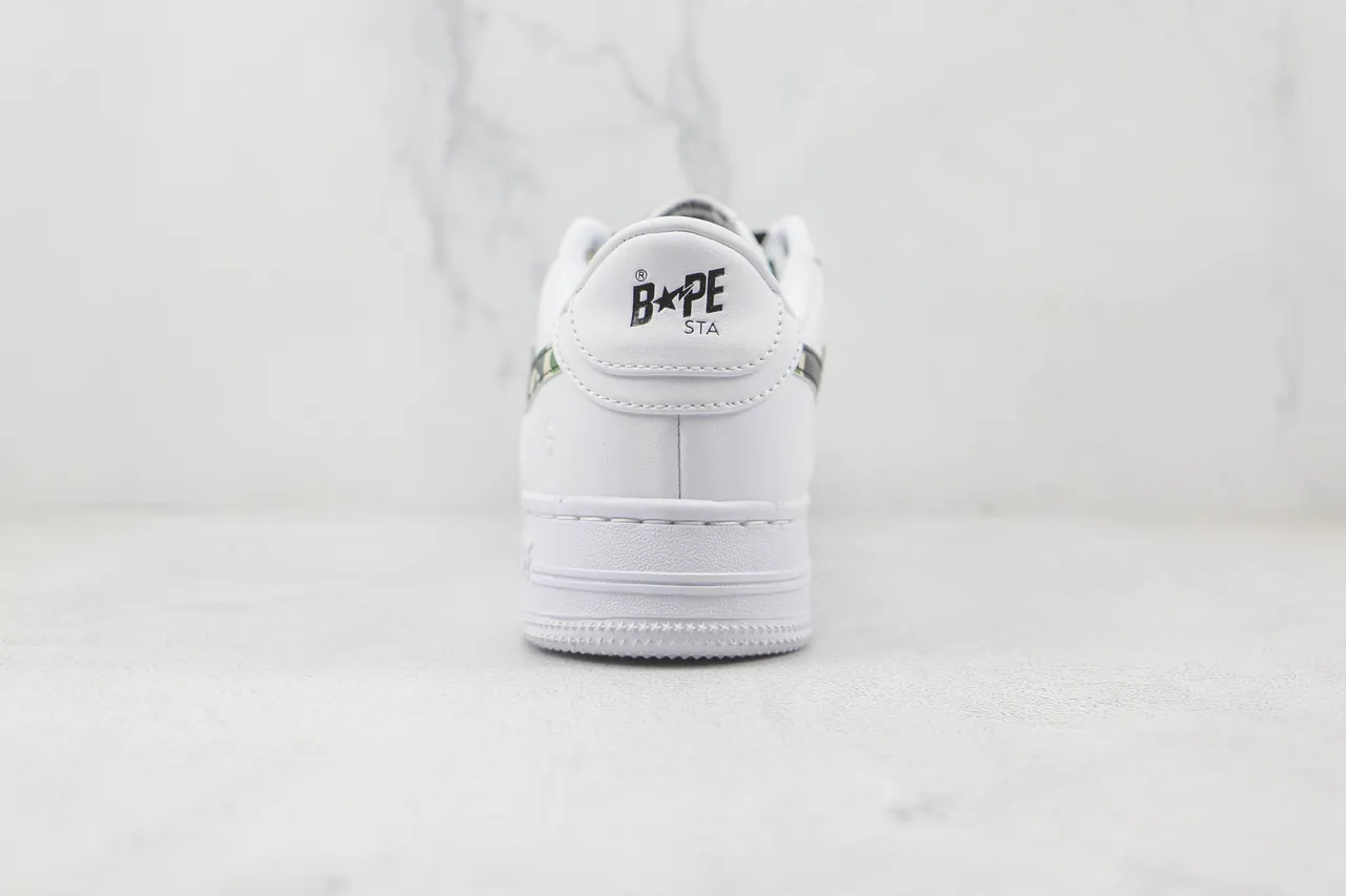 A Bathing Ape BAPE STA White ABC Camo Lifestyle Sneakers 9