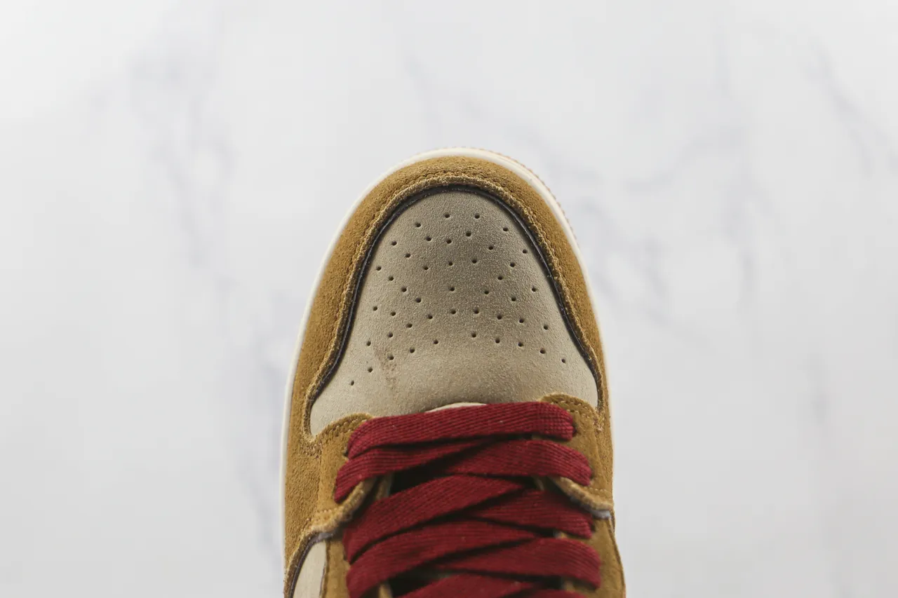 A Bathing Ape Brown Red Suede And Textile Upper Star Lightning Bolt Graphic Skateboard Shoes 9