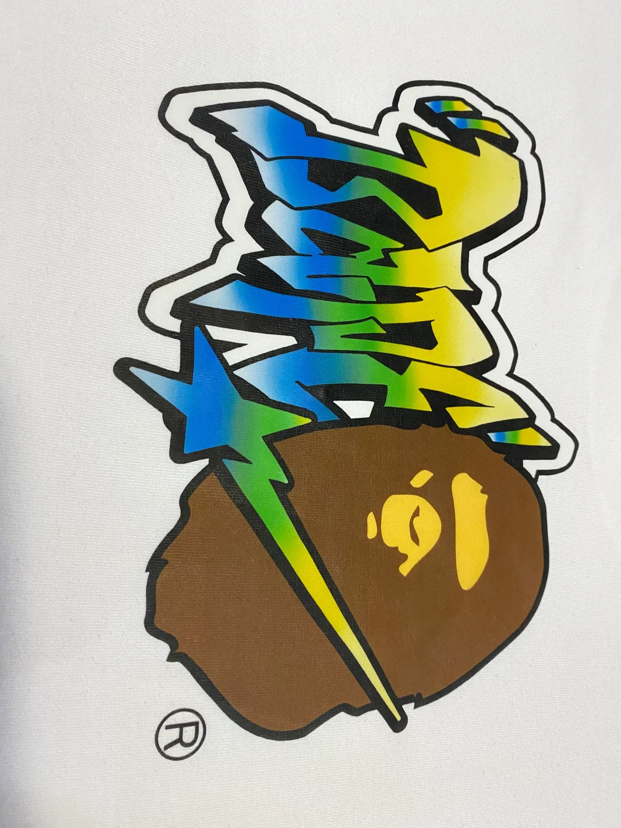 A Bathing Ape Graffiti Logo Graphic T-Shirt 16