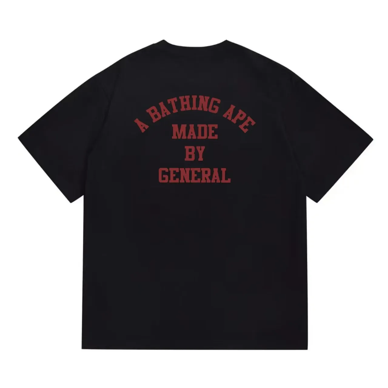 A Bathing Ape Made by General Graphic Print Black T-Shirt 4
