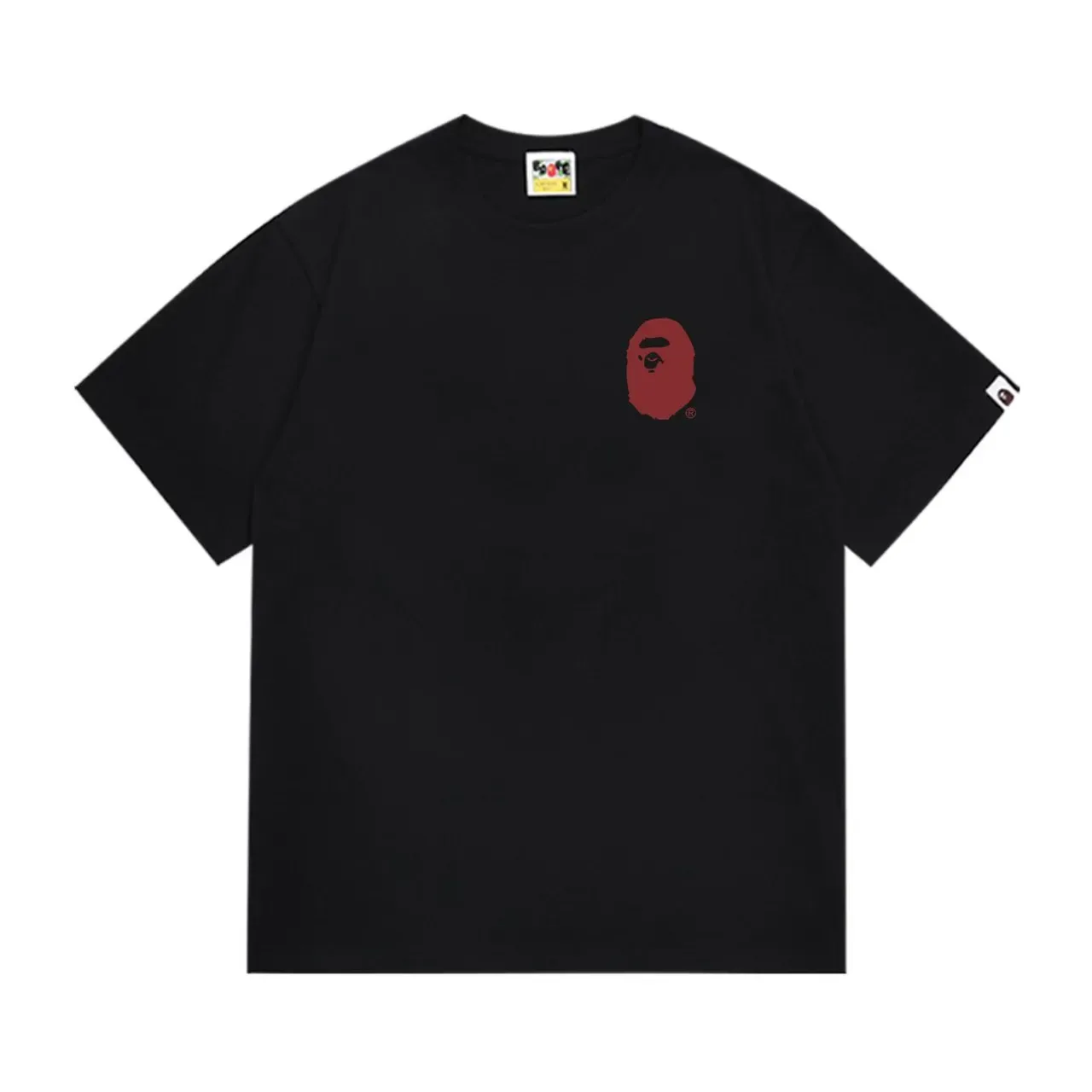 A Bathing Ape Made by General Graphic Print Black T-Shirt 5