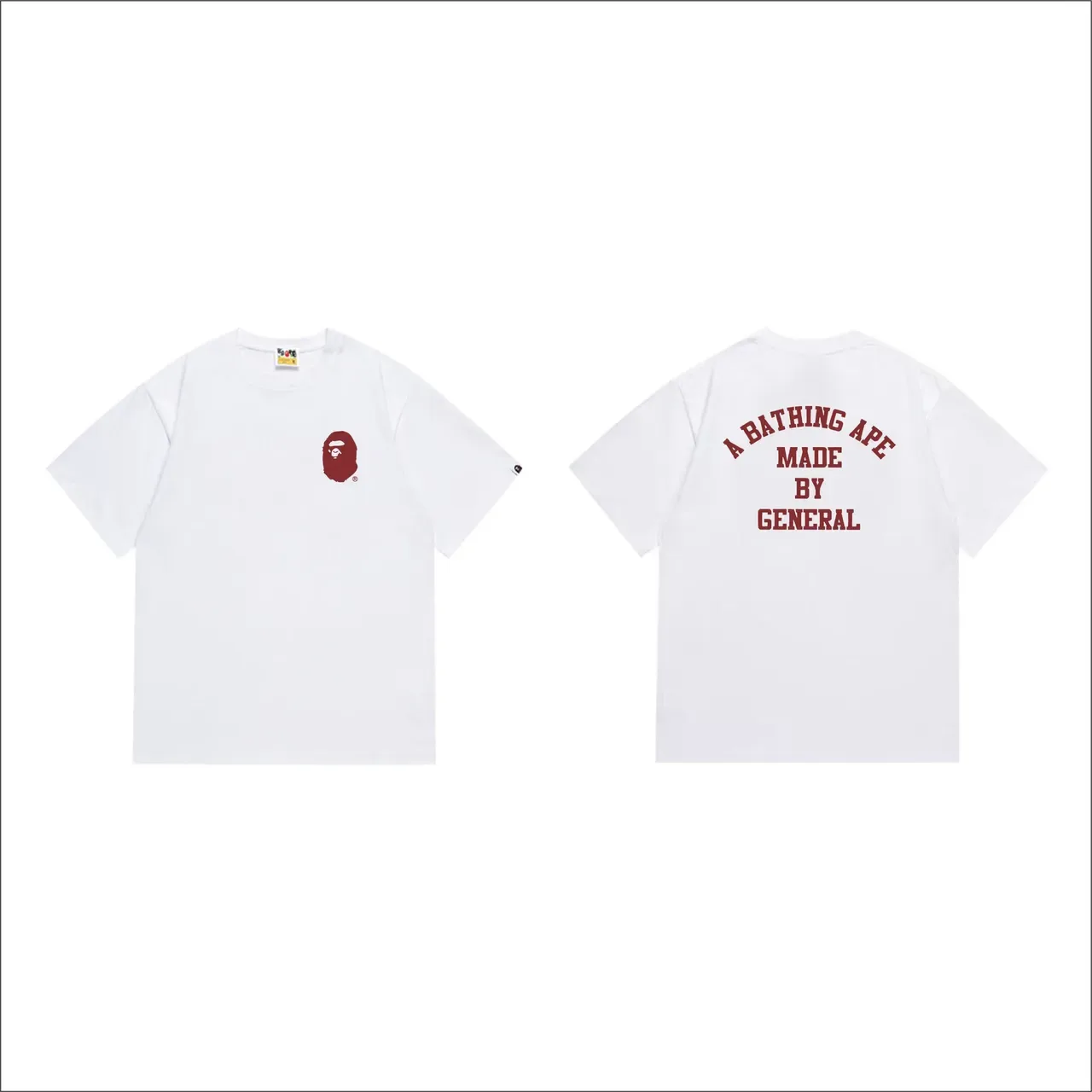 A Bathing Ape Made by General Graphic Print Black T-Shirt 7