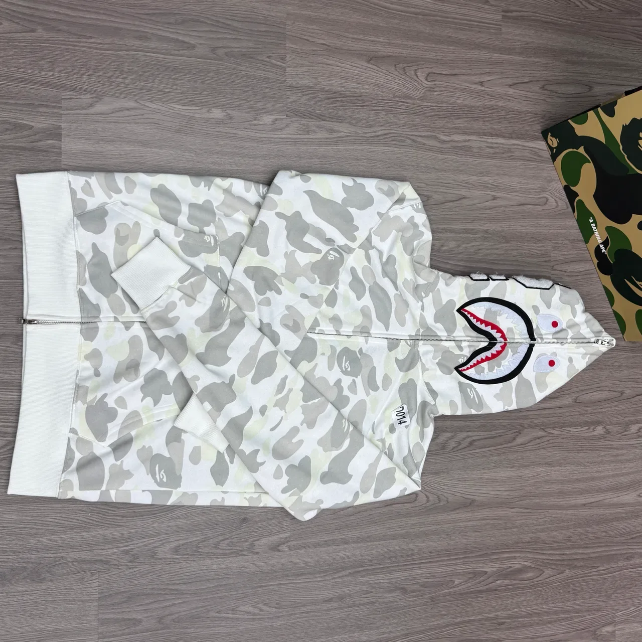 A Bathing Ape Shark Black White Full-Zip Hood Hoodie 4