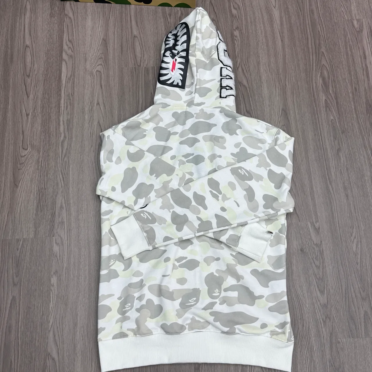 A Bathing Ape Shark Black White Full-Zip Hood Hoodie 5