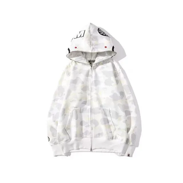 A Bathing Ape Shark Black White Full-Zip Hood Hoodie 6