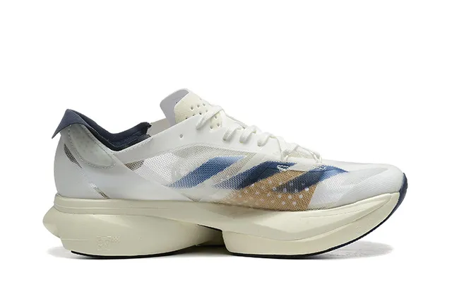 Adidas Adizero Adios Pro 3 Blanc Bleu Beige Chaussures de course 5