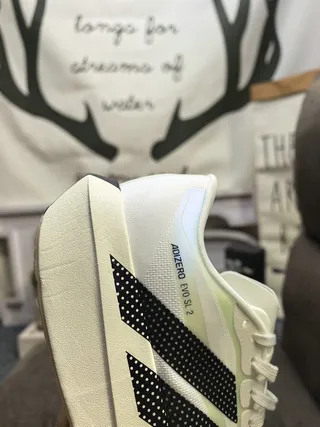 Adidas Adizero Evo SL 2 White Black Running Shoes 3