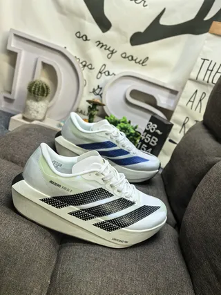 Adidas Adizero Evo SL 2 White Black Running Shoes 9