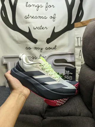 Adidas Adizero Evo SL ATR Off-White Black Neon Green Zapatillas de correr 5