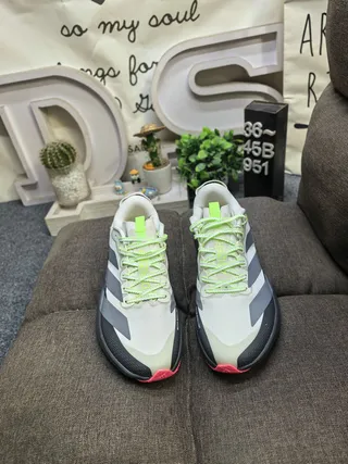 Adidas Adizero Evo SL ATR Off-White Black Neon Green Zapatillas de correr 10