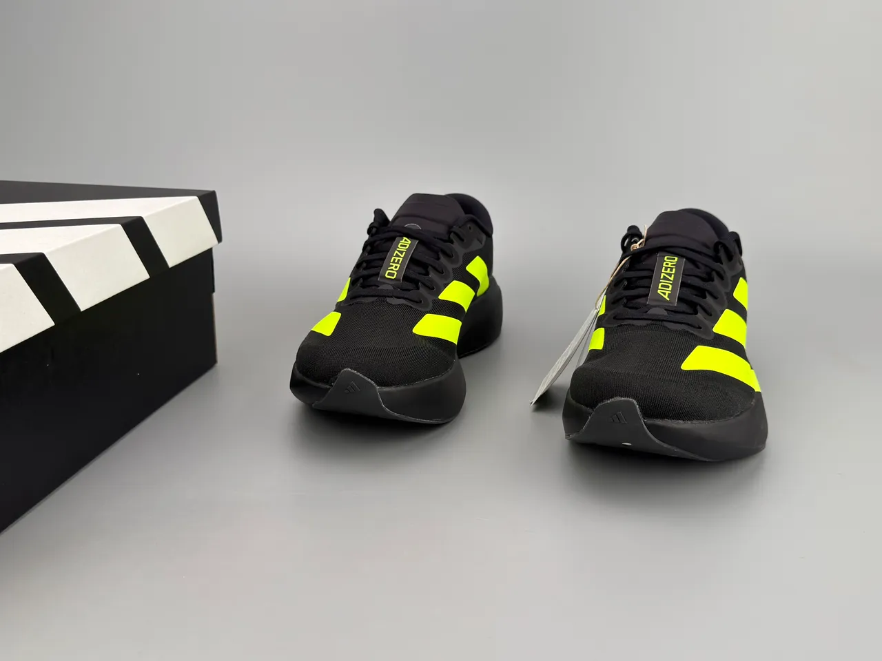 Adidas Adizero Evo SL Noir Néon Jaune Chaussures de running 3