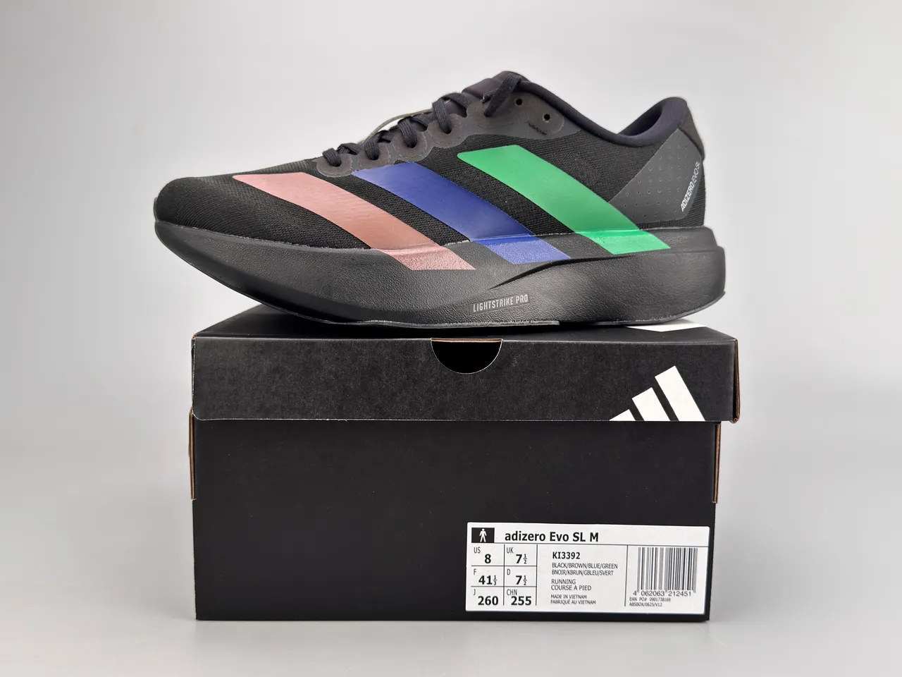 Adidas Adizero Evo SL Black Rose Gold Blue Green Chaussures de course 2