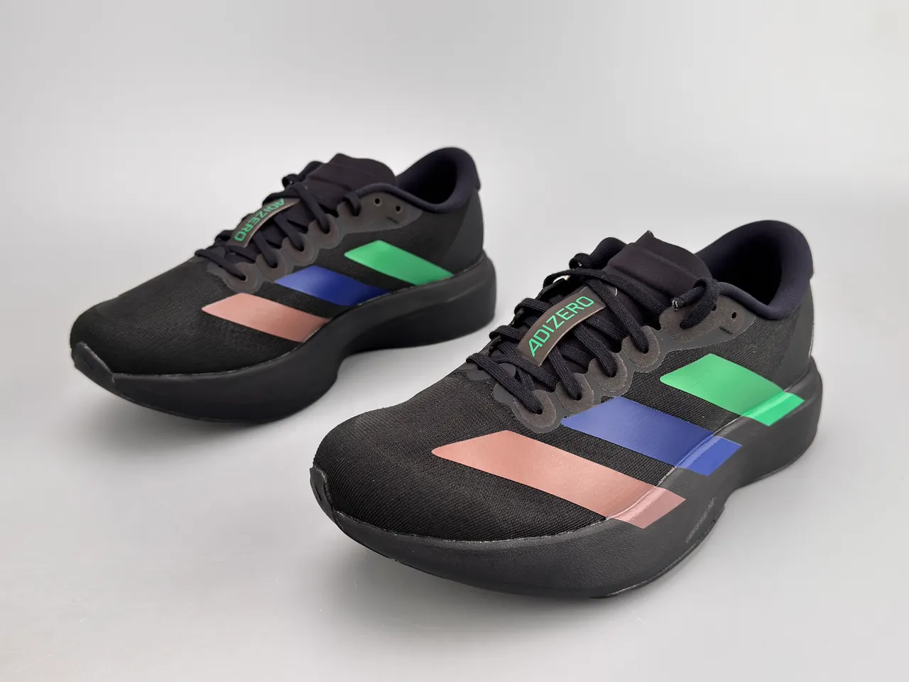 Adidas Adizero Evo SL Black Rose Gold Blue Green Chaussures de course 9