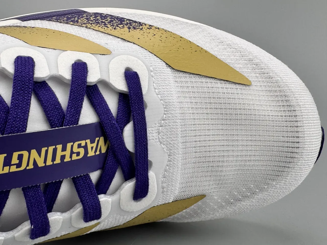 Adidas Adizero Evo SL Chaussures de running blanches violettes dorées 2
