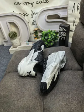 Adidas Beige Black Midsole Mesh And Synthetic Overlay Upper Chunky Sneakers 6