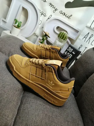 Adidas Beige Brown Low-Top Cupsole Lifestyle Sneakers 7