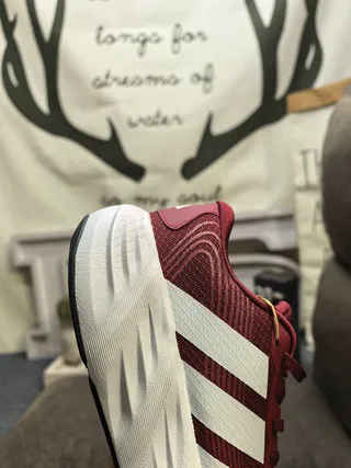 Adidas Black and Yellow Three-Stripe Knit Sneakers 3