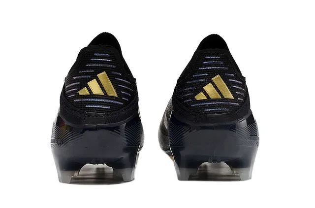 Adidas Noir et Or Collet à la Cheville Texturé Synthétique Supérieur Tacón Firm-Ground Chaussures de Football 4