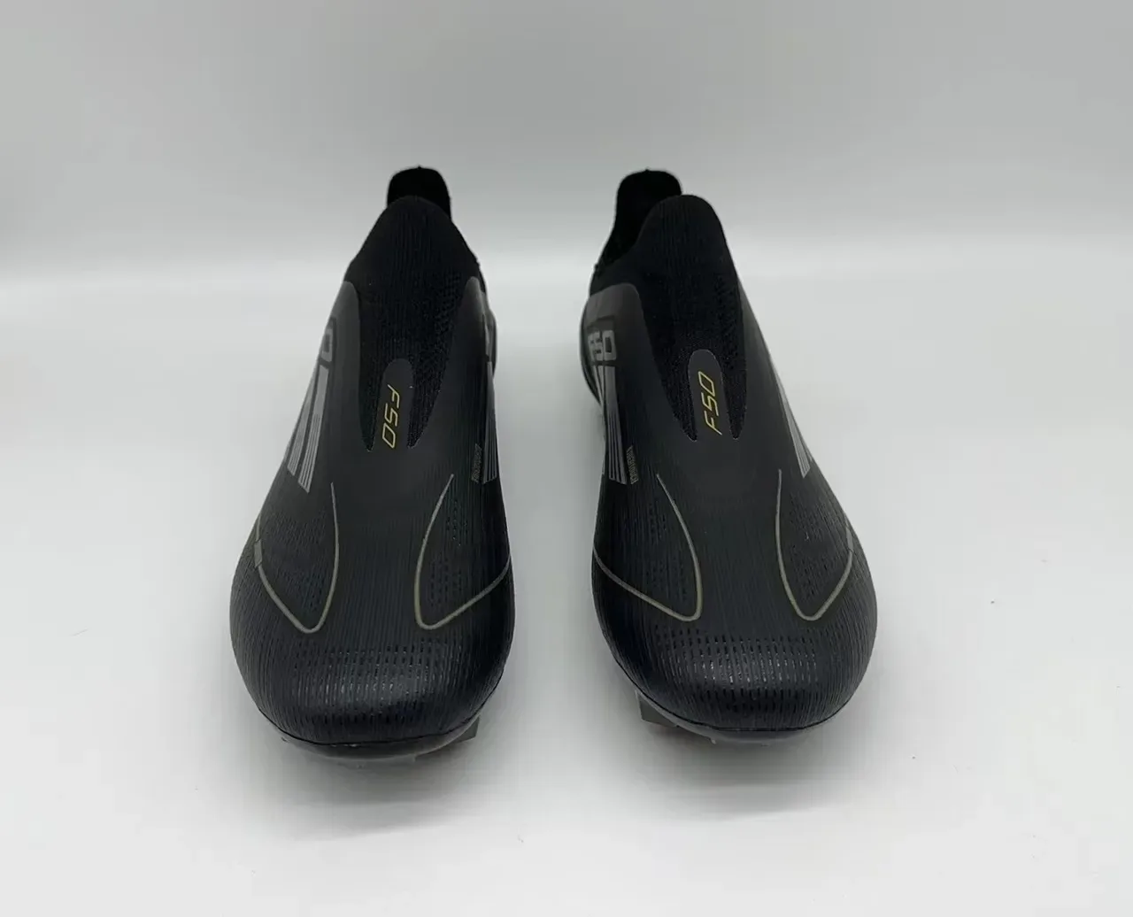 Adidas Noir et Or Collet à la Cheville Texturé Synthétique Supérieur Tacón Firm-Ground Chaussures de Football 11