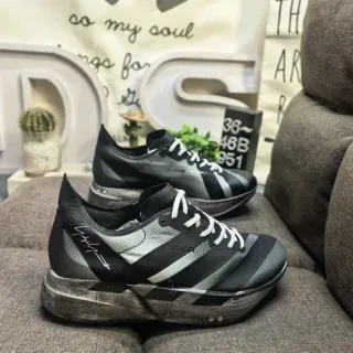 Adidas Black Gray Deconstructed Asymmetrical Paneling Lifestyle Sneakers