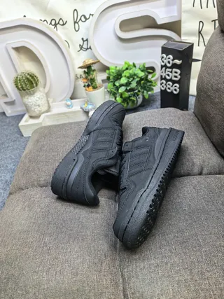 Adidas Black Monochrome Padded Collar Lifestyle Sneakers 6