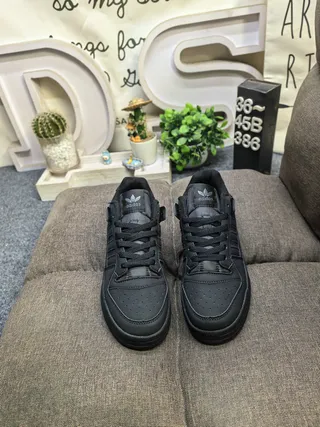 Adidas Black Monochrome Padded Collar Lifestyle Sneakers 10