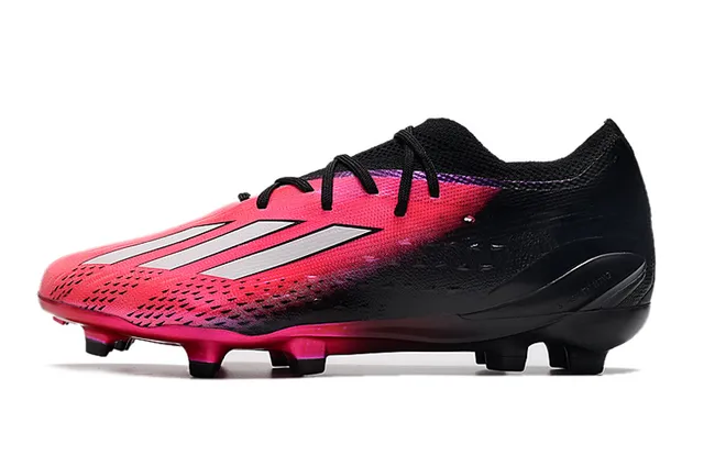 Adidas Black Pink Low-Cut Sock-Fit Collar Gradient Upper Firm-Ground Soccer Shoes 7