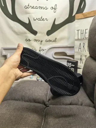 Adidas Black Slip-On Elastic Strap Lifestyle Sneakers 4