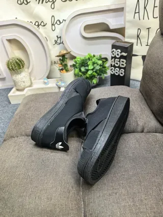 Adidas Black Slip-On Elastic Strap Lifestyle Sneakers 6