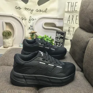 Adidas Black White Chunky Platform Sole Engineered Mesh Upper Lifestyle Sneakers