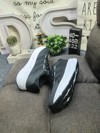 Adidas Black White Chunky Platform Sole Engineered Mesh Upper Lifestyle Sneakers 6