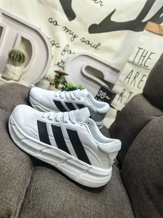 Adidas Black White Chunky Platform Sole Engineered Mesh Upper Lifestyle Sneakers 17