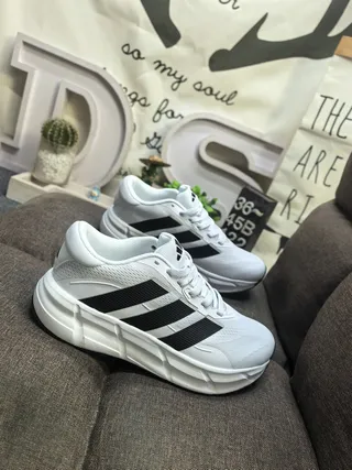 Adidas Black White Chunky Platform Sole Engineered Mesh Upper Lifestyle Sneakers 19