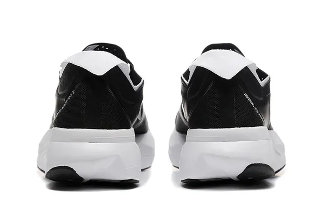 Adidas Black White Engineered Mesh Upper Three-Stripe Branding Running Shoes 3
