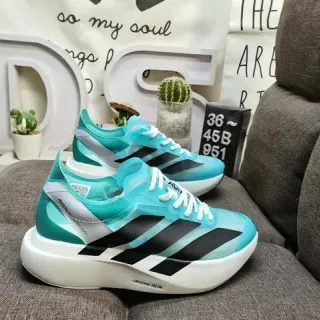 Adidas नीला काला पारदर्शी एक्वा ऊपरी तीन पट्टी ब्रांडिंग लाइफस्टाइल स्नीकर