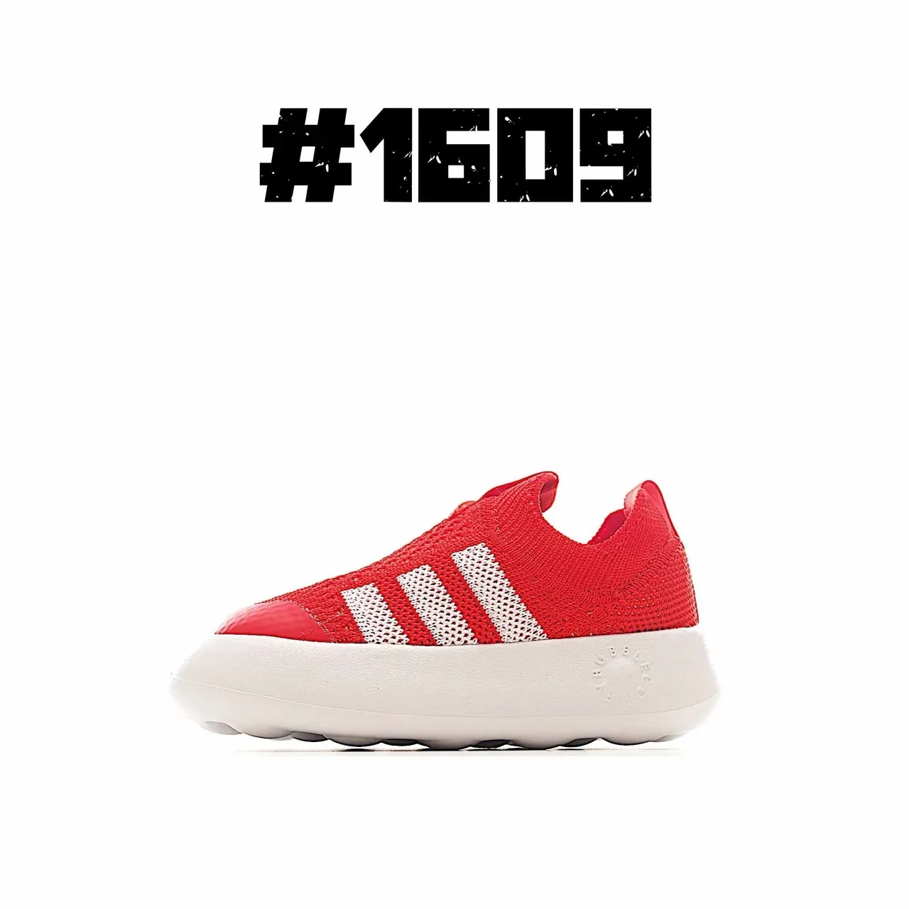 Adidas Blue White Knit Slip-On Platform Sole Lifestyle Sneakers 9