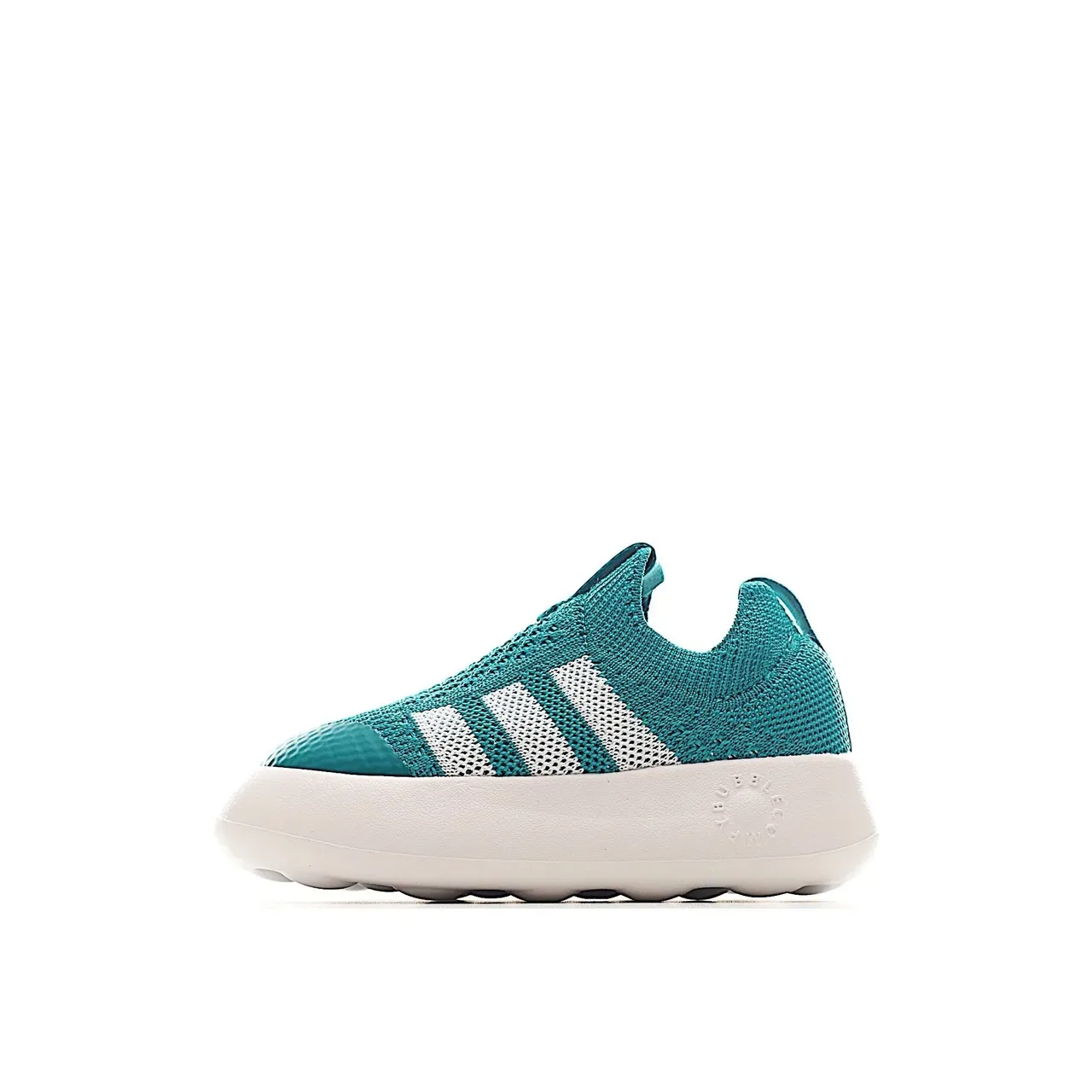Adidas Blue White Knit Slip-On Platform Sole Lifestyle Sneakers 11
