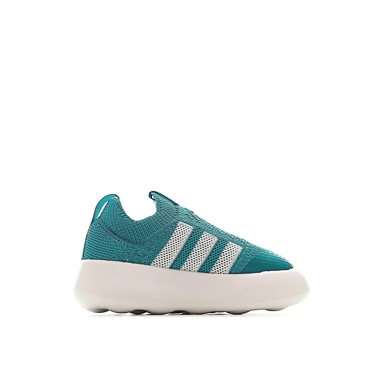 Adidas Blue White Knit Slip-On Platform Sole Lifestyle Sneakers 12