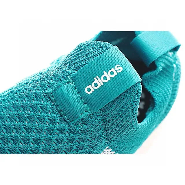 Adidas Blue White Knit Slip-On Platform Sole Lifestyle Sneakers 13