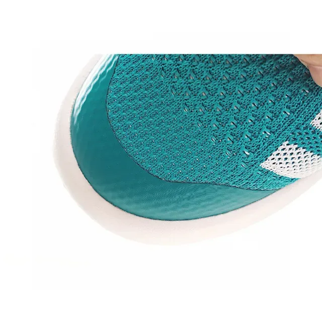 Adidas Blue White Knit Slip-On Platform Sole Lifestyle Sneakers 18