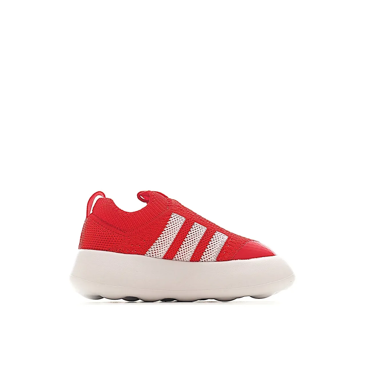Adidas Blue White Knit Slip-On Platform Sole Lifestyle Sneakers 21