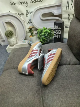 Adidas Brown Blue Leopard-Print Upper Cream Three Stripes Lifestyle Sneakers 6